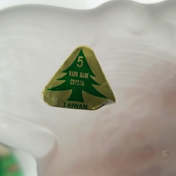 Vintage Art Glass Birds with Frosted Base Handmade Crystal. - Picture 6 of 7